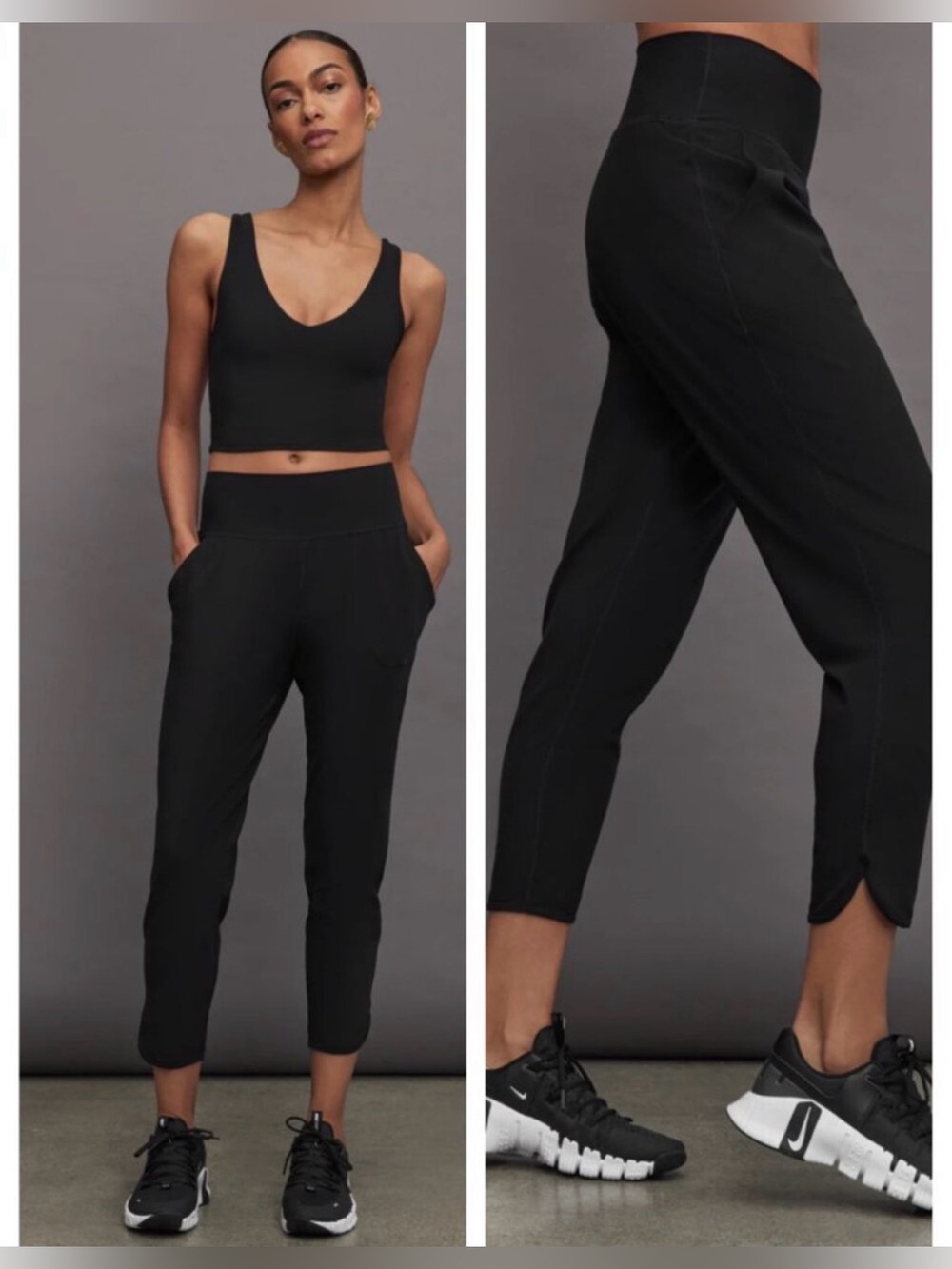 Carbon38 Jogger in Melt Black Athleisure Pants - Size Small workout gym travel